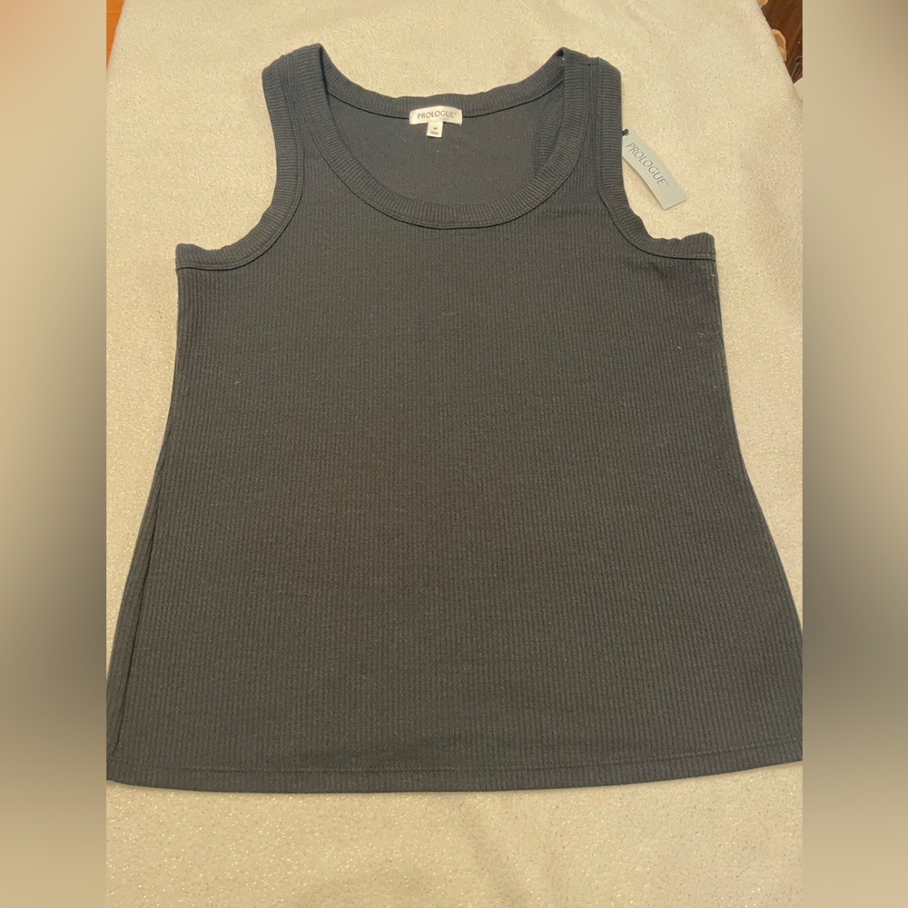 Prologue Charcoal Ribbed Tank Top